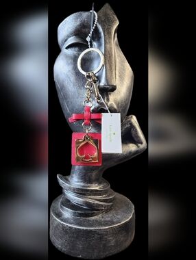 Kate Spade New York "Cut Out Spade" Keychain/Charm NWT